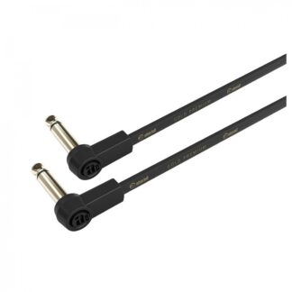 Adam Hall 4 STAR Rean Unbalanced Angled 1/4" Jack TS Patch Cable 15cm