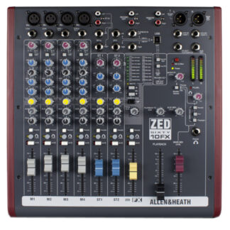 Allen and Heath ZED60-10FX Analog Mixer With USB