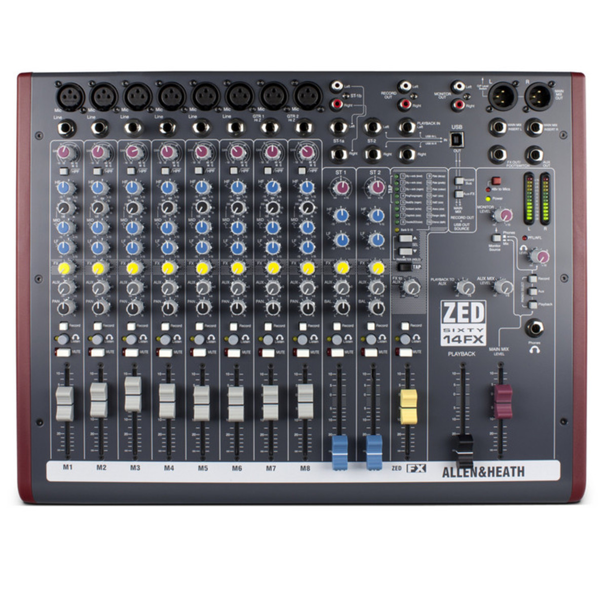 Allen and Heath ZED60-14FX Analog Mixer With USB