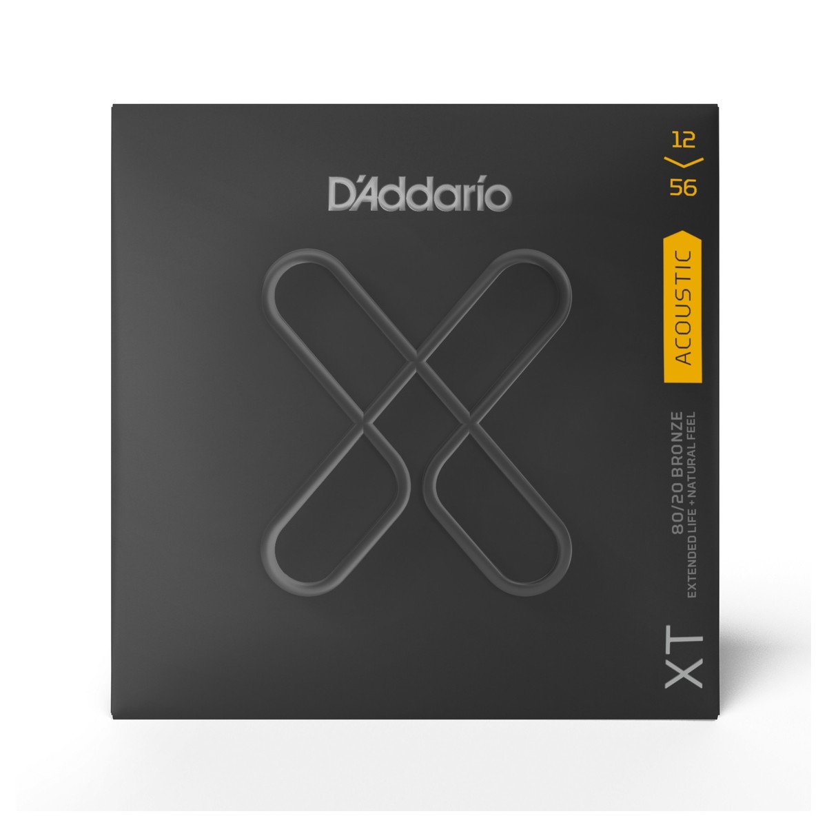 DAddario XTABR1256 XT 80/20 Bronze Acoustic Strings 12-56