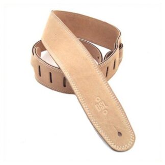 DSL SLS25 Triple Ply Suede 2.5" Guitar Strap Beige