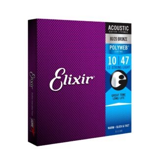 Elixir 11150 POLYWEB 12-String Acoustic Guitar Strings10-47