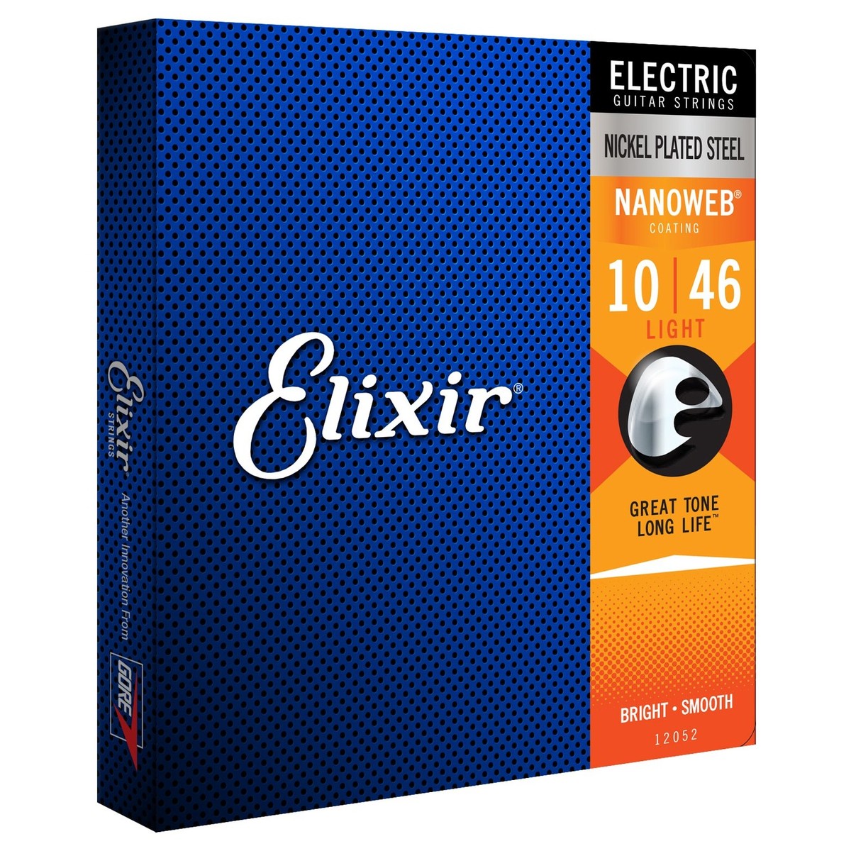 Elixir 12052 NANOWEB Light Electric Guitar Strings 10-46