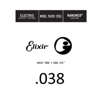 Elixir 15238 NANOWEB Electric Single String .038