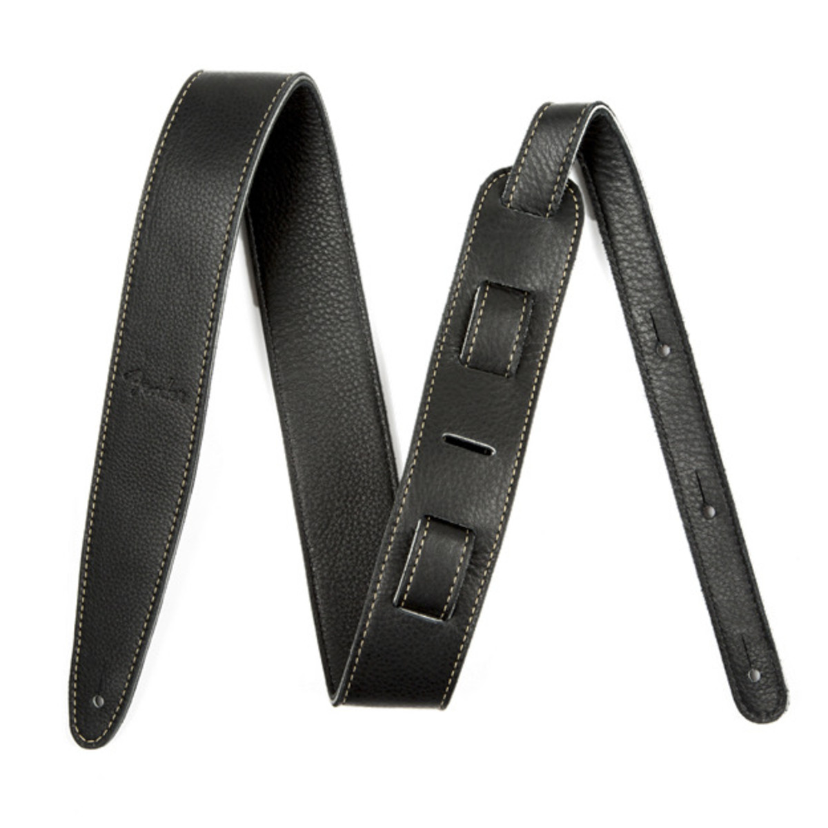 Fender Artisan Crafted Leather Guitar Strap 2" Black