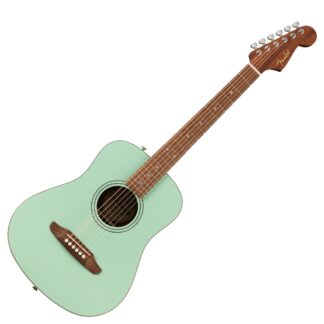 Fender California Standard Redondo Mini with Bag Spruce Top Surf Green