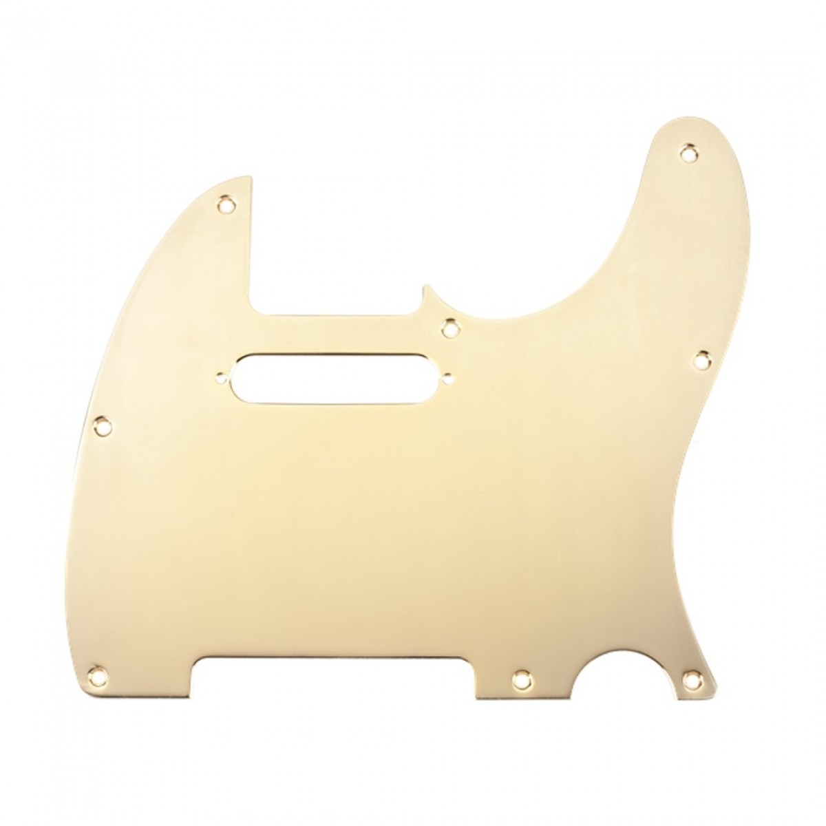 Fender Pickguard Telecaster 1- Ply 8-Hole Mount Gold Plated