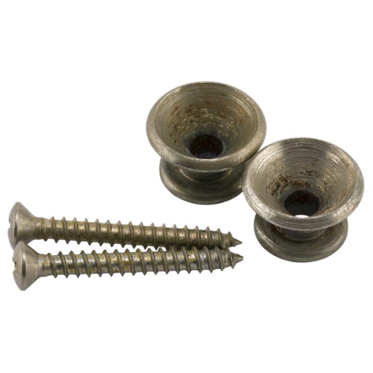 Fender Road Worn Strap Buttons Nickel (2)