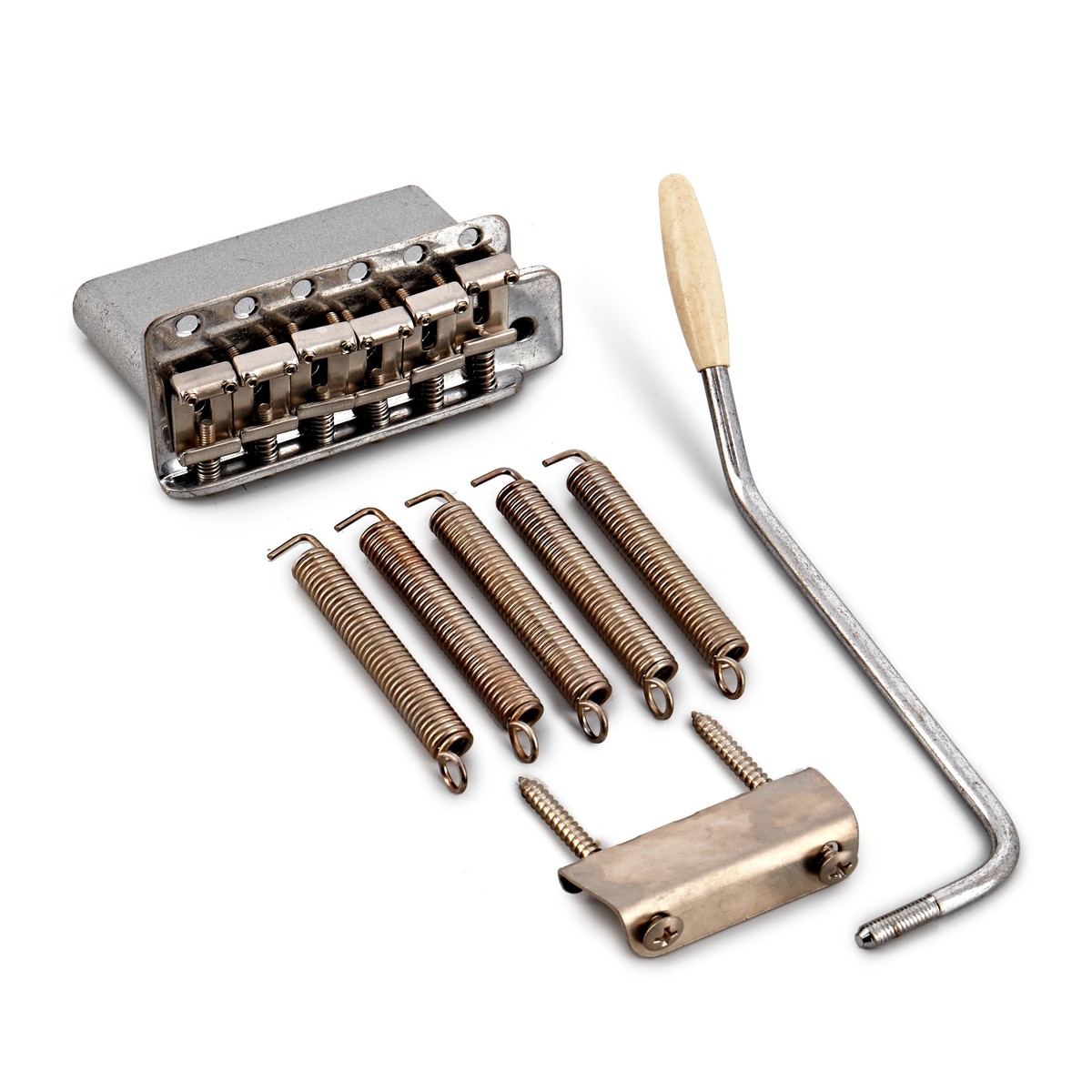 Gotoh GE101TS ST-Style Tremolo Bridge with Steel Block Aged Chrome