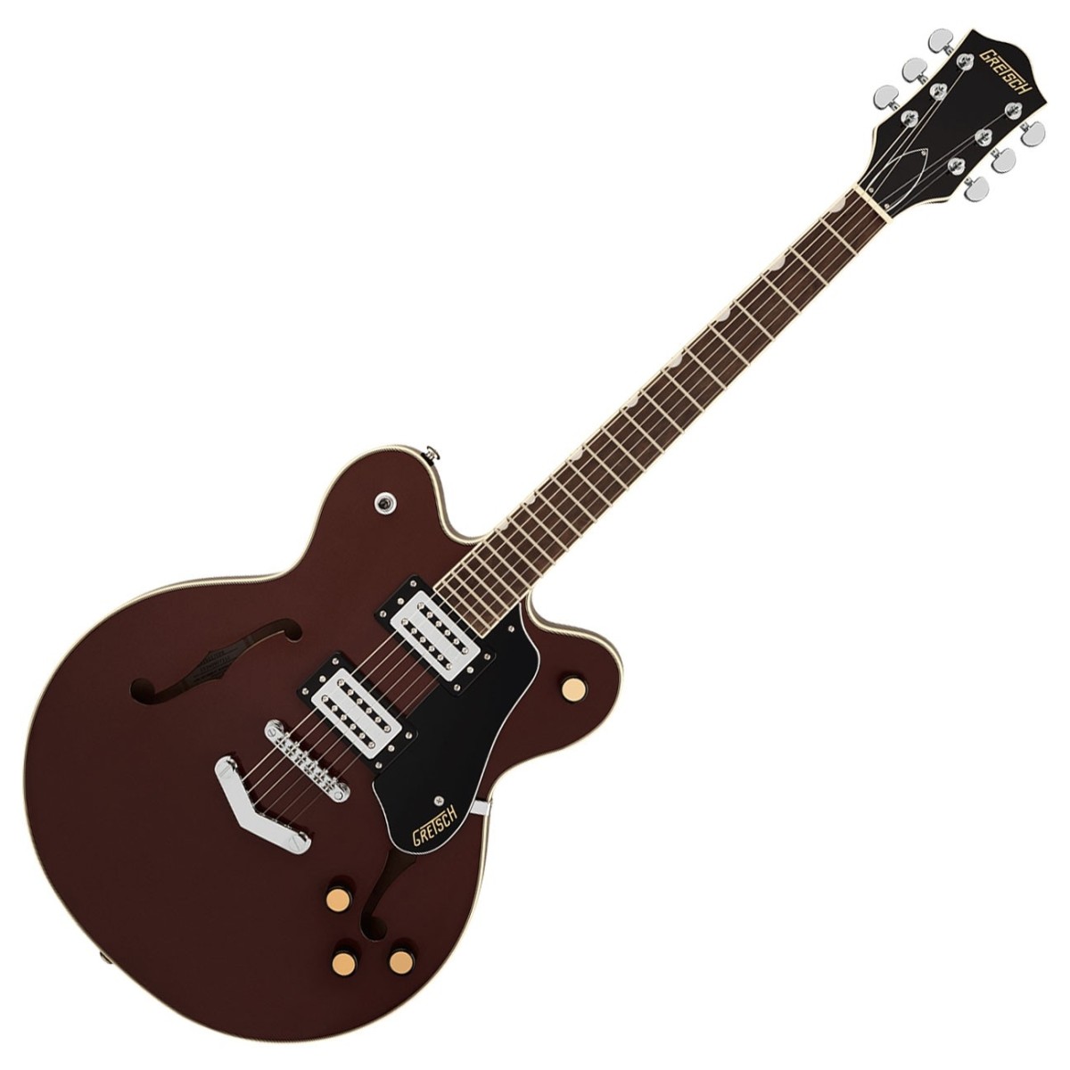 Grestch G2622 Streamliner Center Block Double-Cut with V-Stoptail LRL Copper Metallic