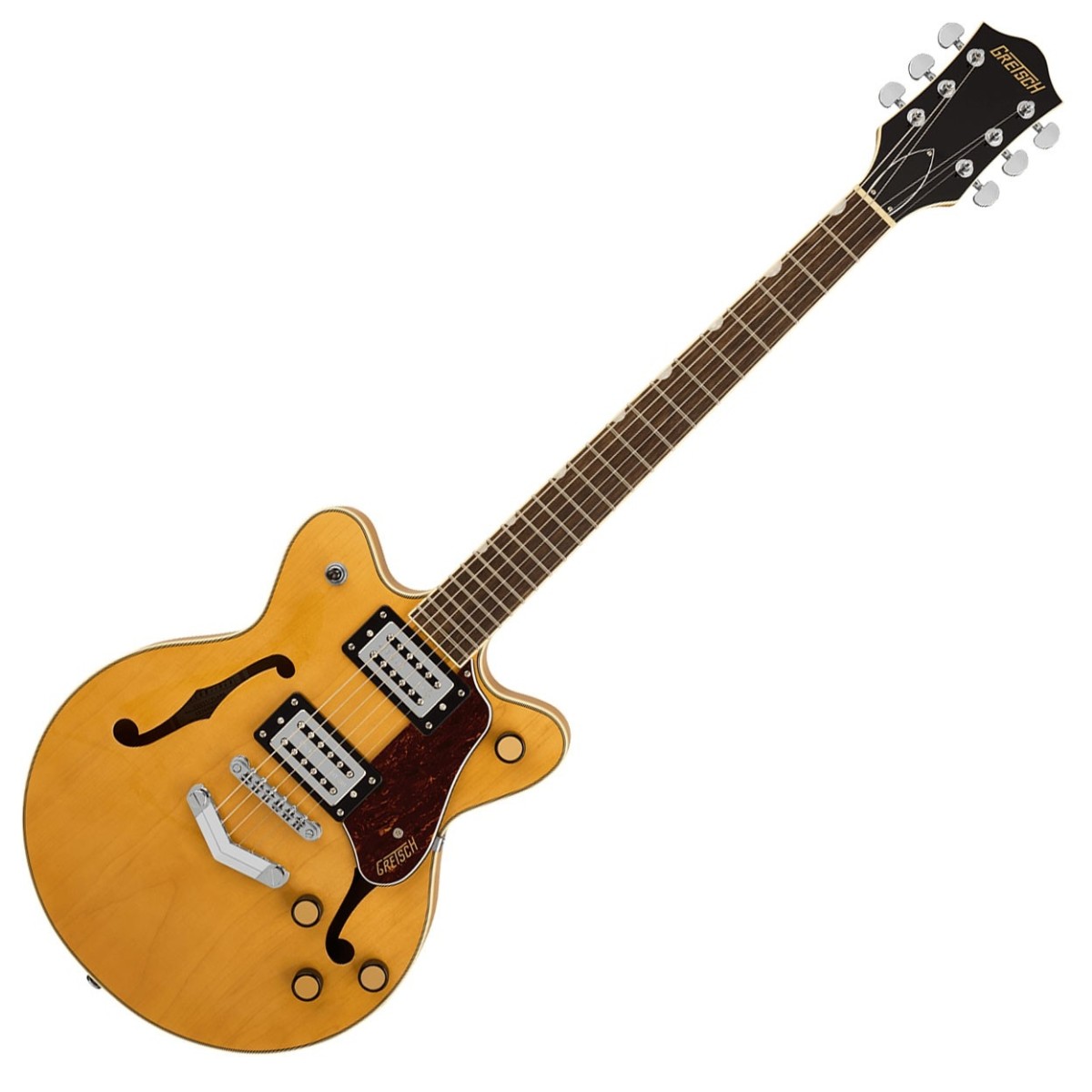 Grestch G2655 Streamliner Center Block Jr. Double-Cut with V-Stoptail LRL Village Amber