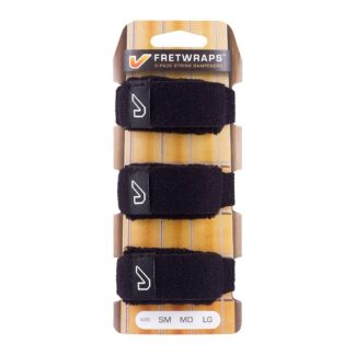 Gruv Gear Black FretWraps 3-Pack Small