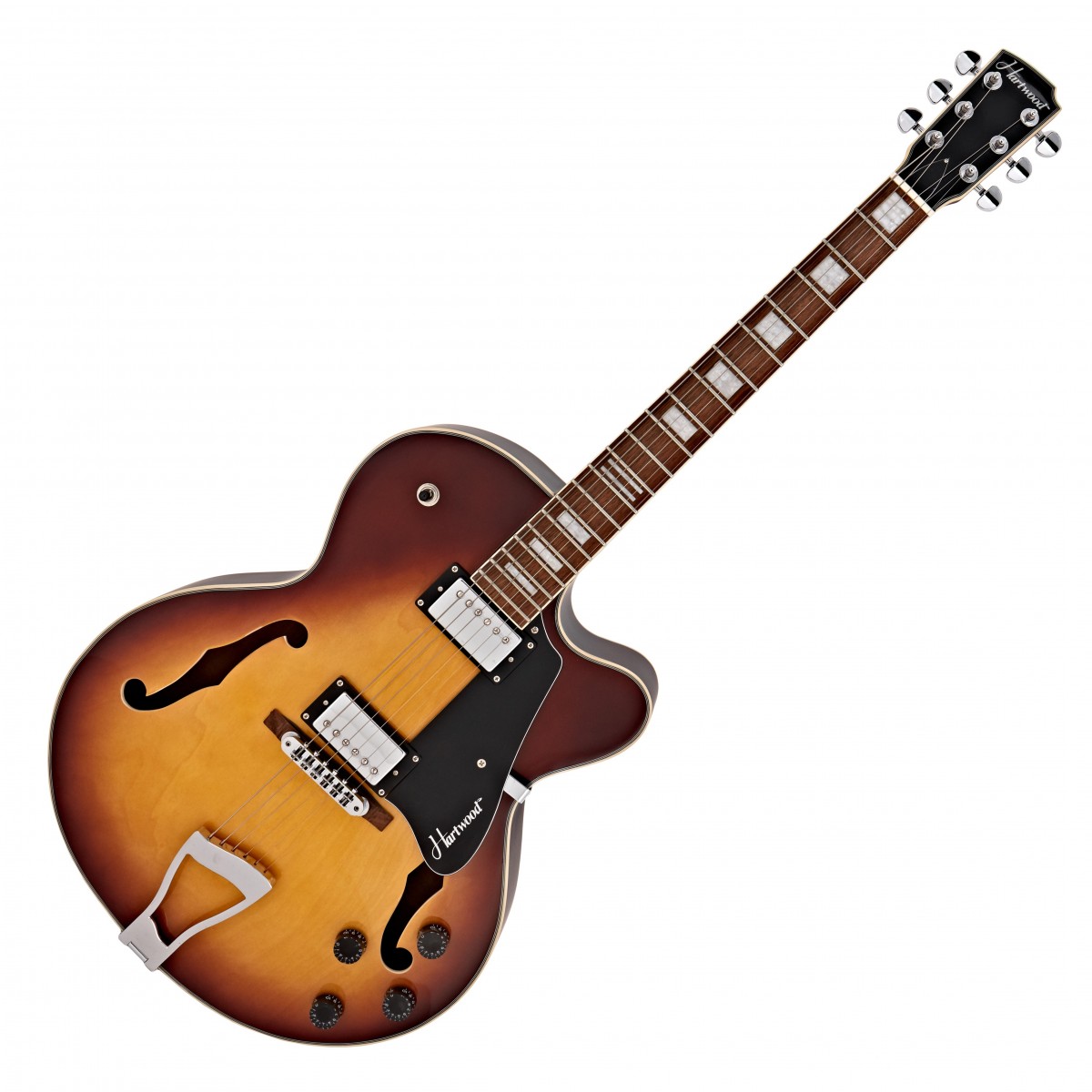 Hartwood Novella Hollowbody Guitar Tobacco Sunburst