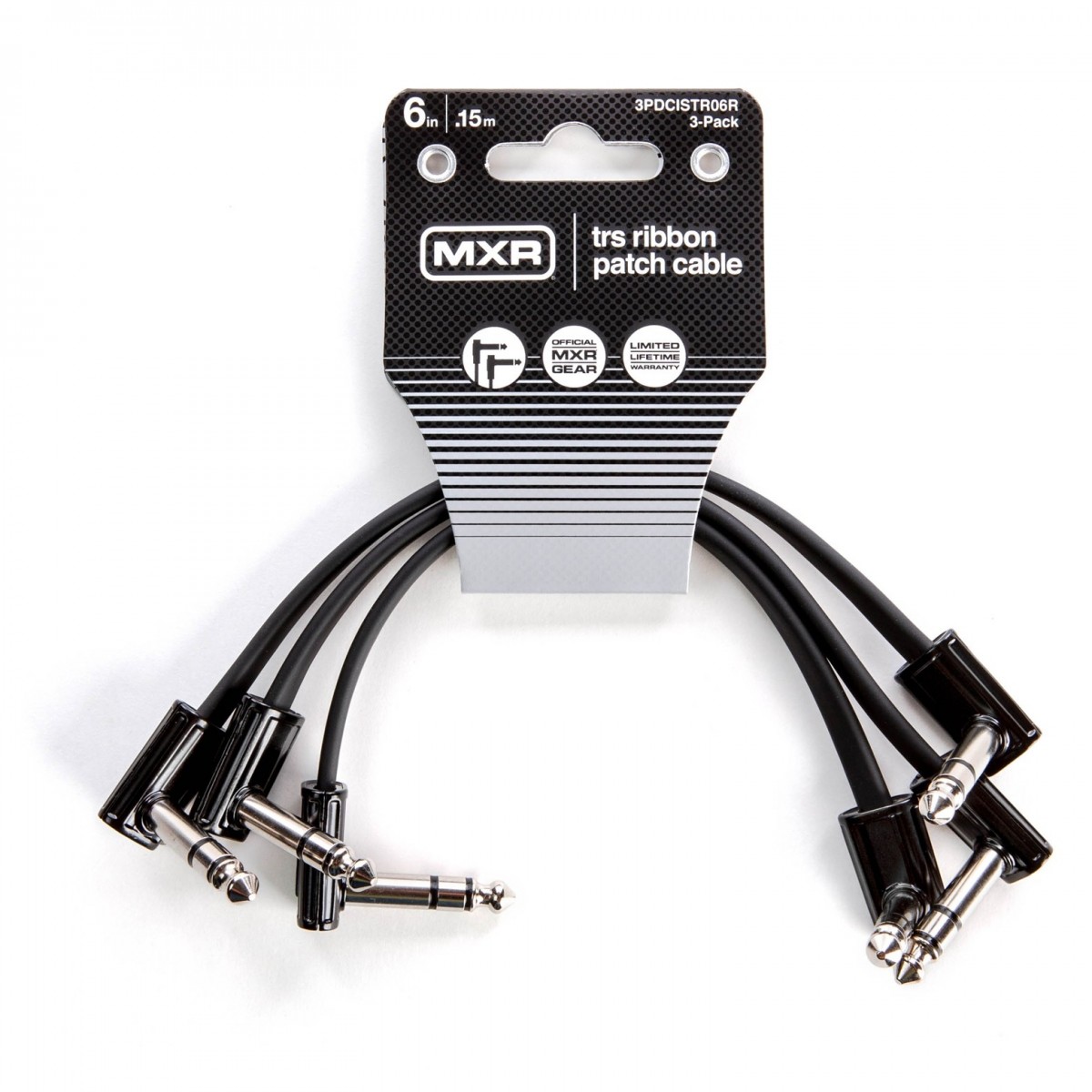 MXR TRS Ribbon Patch Cable 3 Pack 6 Inch