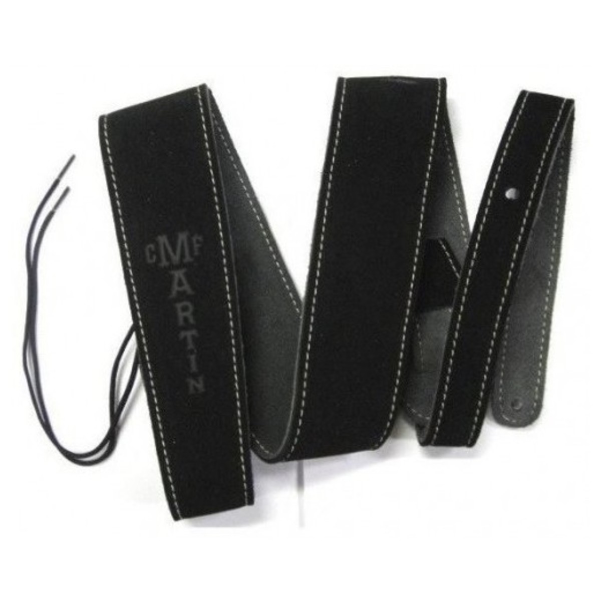Martin 18A0016 Guitar Strap 2.5" Suede w/ Stitching Black