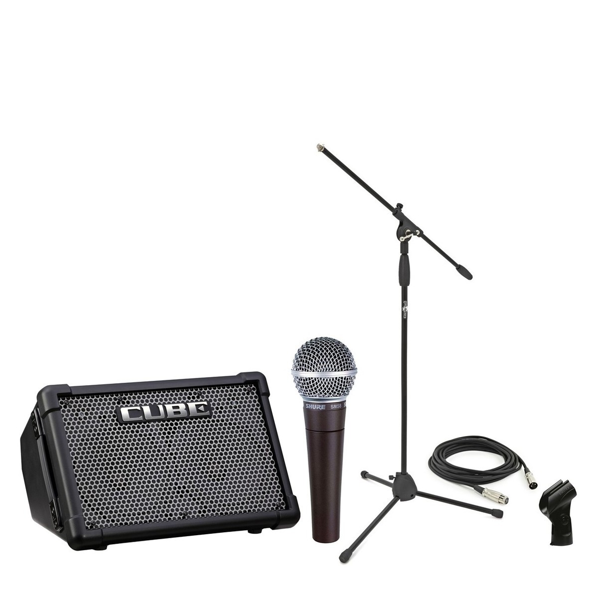 Roland Cube Street EX Performance Pack with Shure SM58