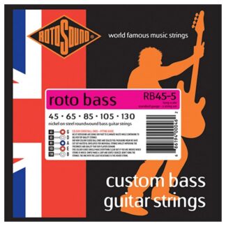 Rotosound RB45 Nickel 5-String Bass Guitar Strings 45-130