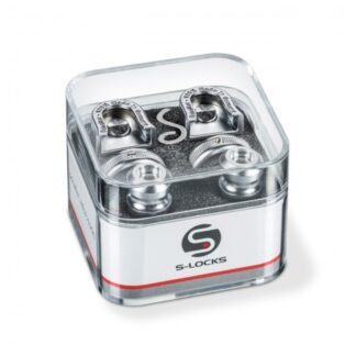 Schaller Security Strap Lock Set Satin Chrome
