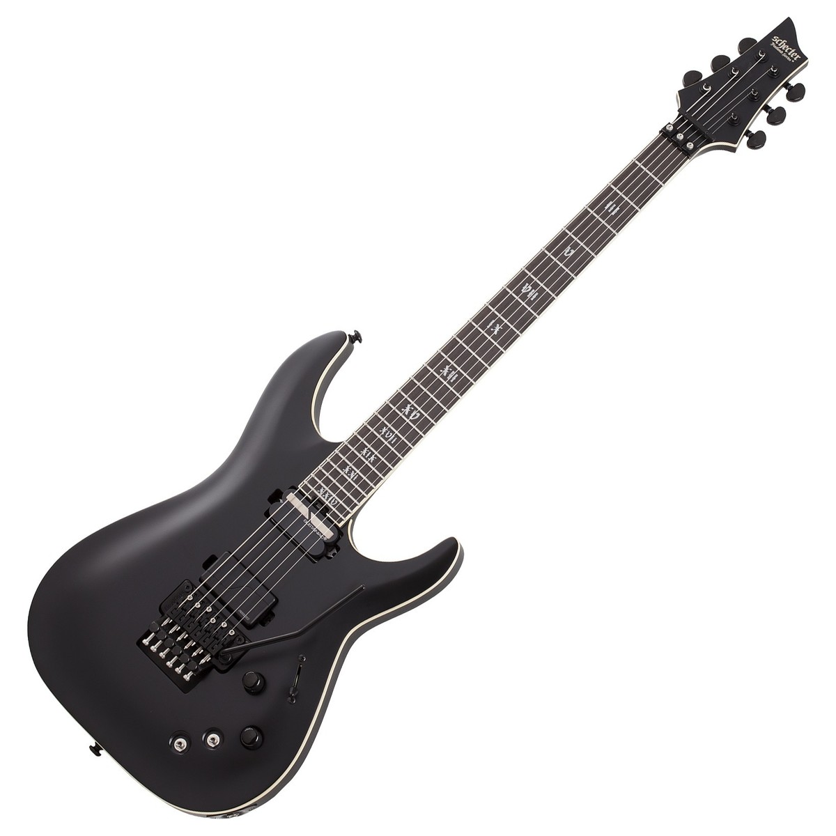 Schecter C-1 FR S SLS Evil Twin Satin Black