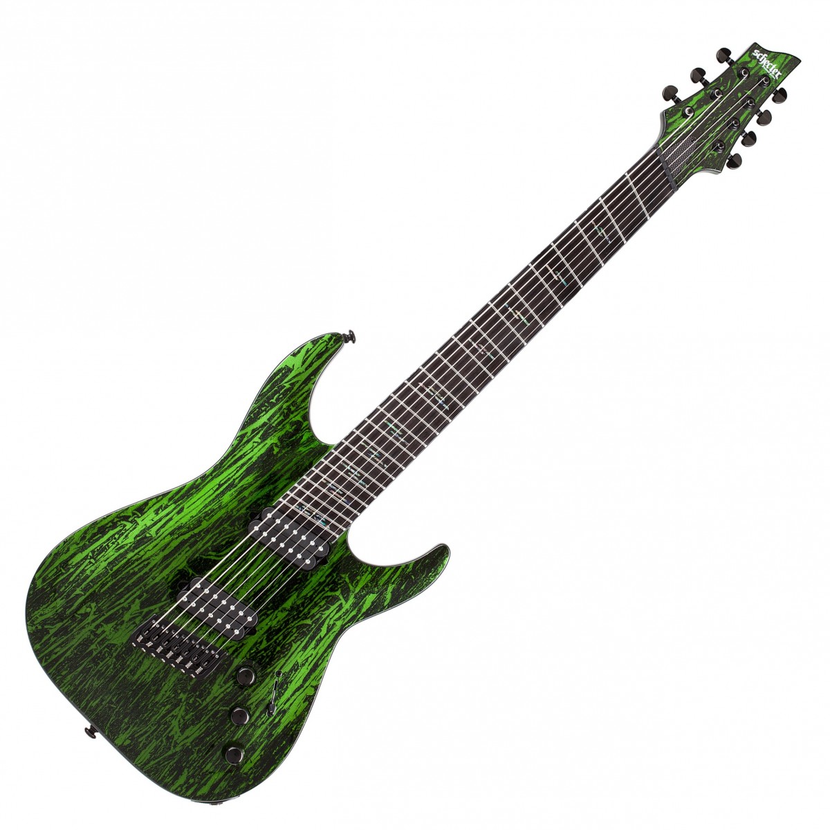 Schecter C-7 MS Silver Mountain 7 String Toxic Venom