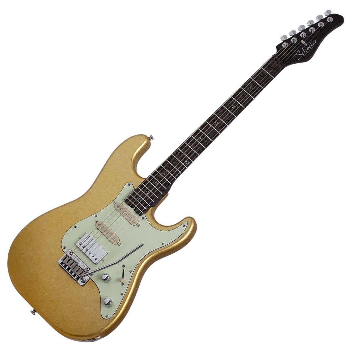 Schecter Nick Johnston Traditional 10th Anniversary HSS Atomic Saffron