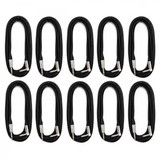Venom SIDEWINDER-20 Angled-Straight Guitar Lead 20ft (10 Pack)