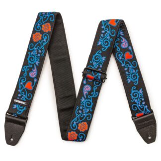 Dunlop Strap JH24 Hendrix Blacklight Monterey Blue
