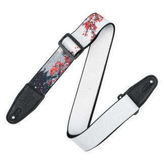 Levys Nature Series 2" Polyester Guitar Strap Cherry Blossoms