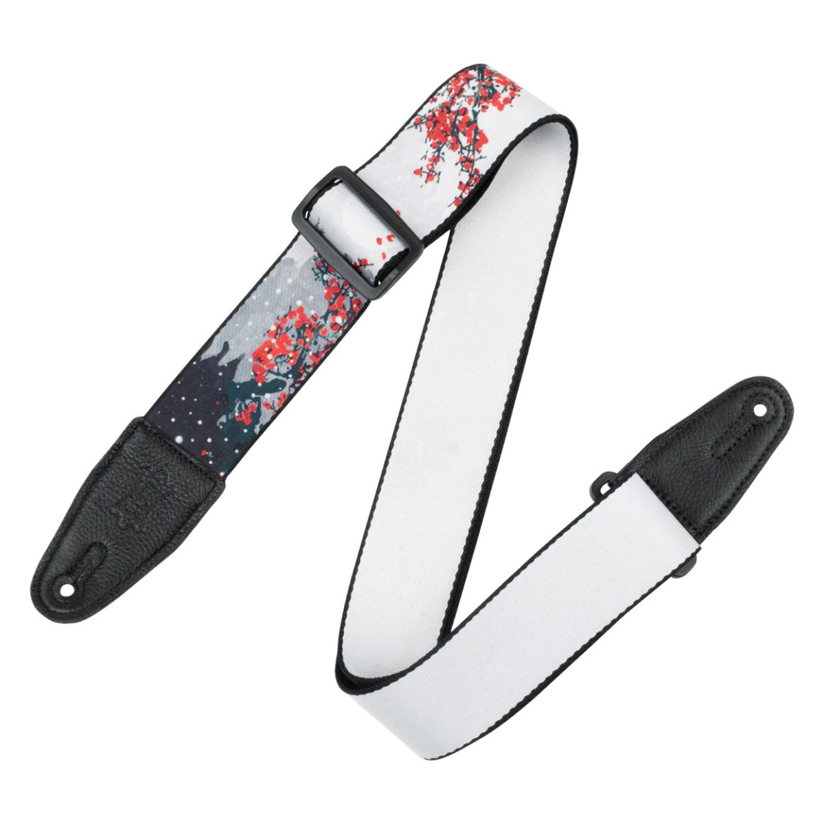 Levys Nature Series 2" Polyester Guitar Strap Cherry Blossoms