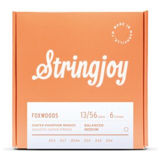 Stringjoy Foxwoods Medium Gauge (13-56) Coated Phosphor Bronze Acoustic Guitar Strings