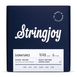 Stringjoy Signatures Heavy Bottom Super Light Gauge (9-48) Nickel Wound Electric Guitar Strings