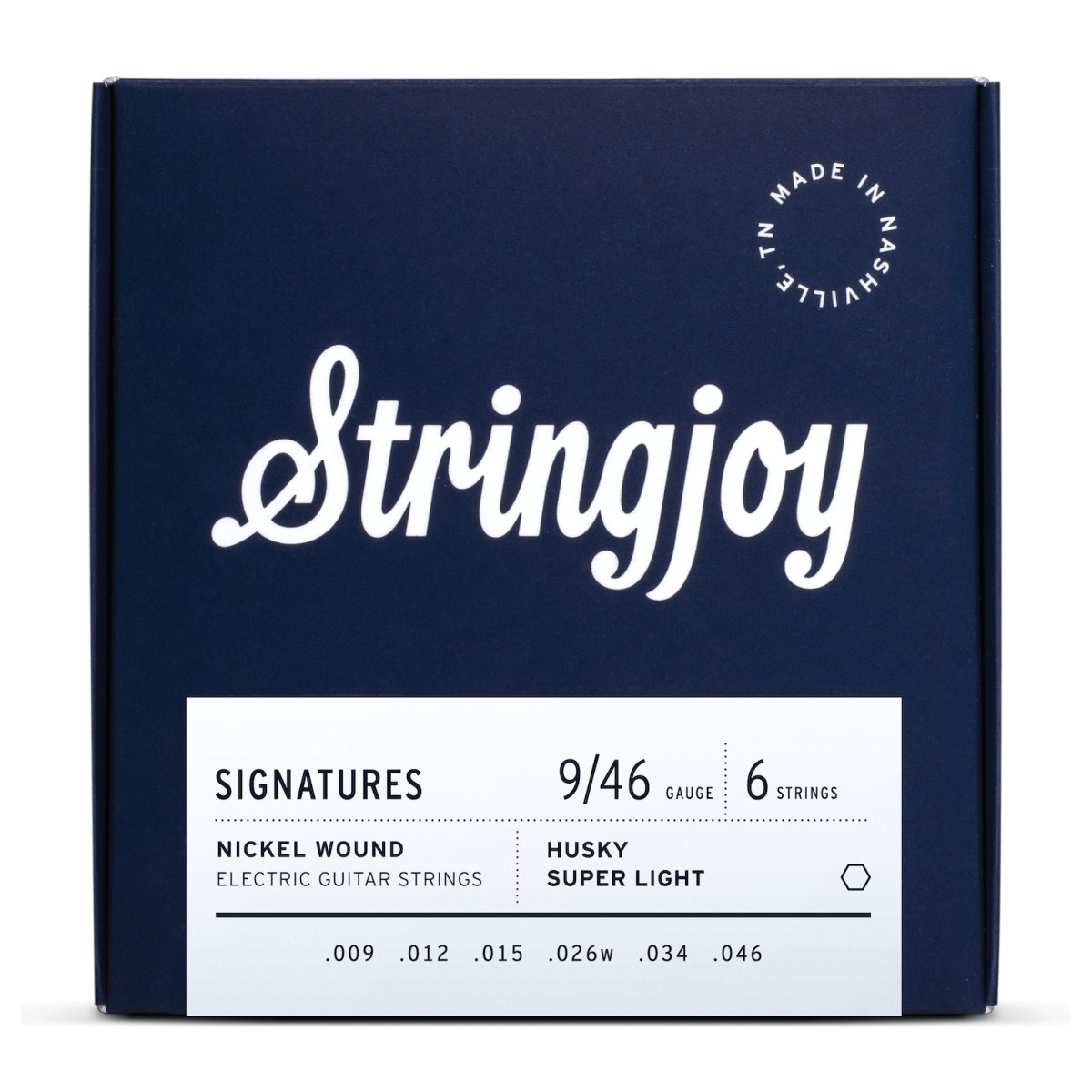 Stringjoy Signatures Husky Super Light Gauge (9-46) Nickel Wound Electric Guitar Strings