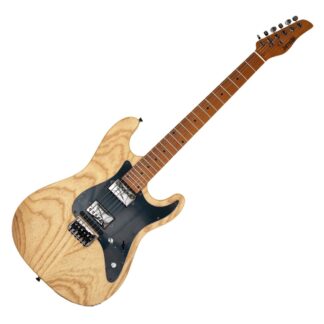 Jamstik Standard MIDI Guitar and Padded Case Natural Wood with Black Pick Guard
