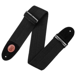 Levys Signature 3" Cotton Guitar Strap Black & Walnut