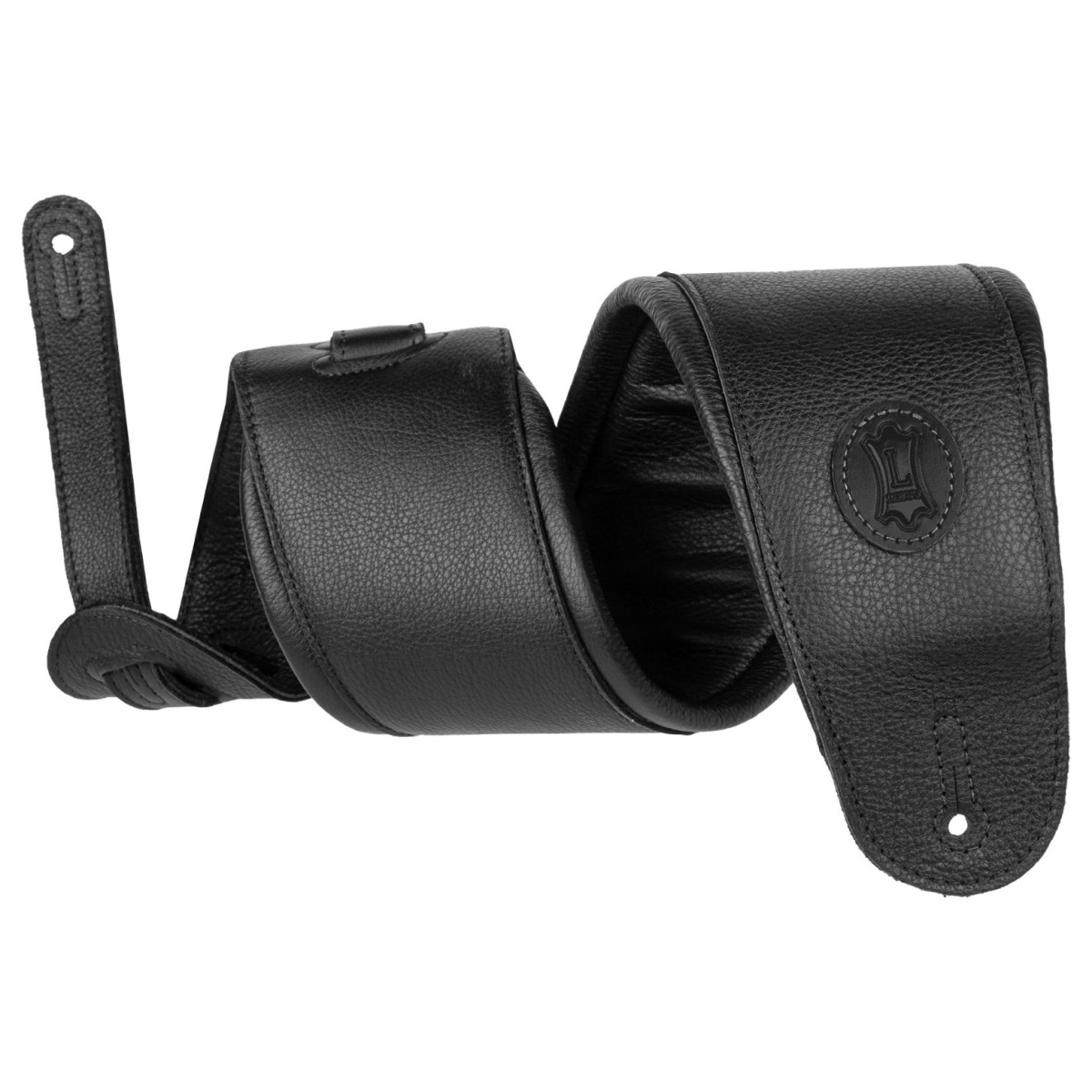 Levys Signature Legacy 4.5" Leather Guitar Strap Black