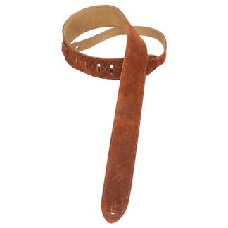 Levys Simply Suede 2" Guitar Strap Brown