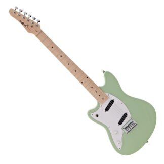 Seattle Left Handed Electric Guitar by Gear4music Seafoam Green