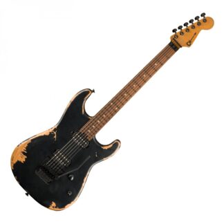 Charvel Pro-Mod Relic San Dimas Style 1 HH FR PF Weathered Black