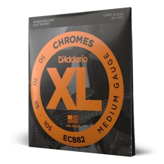 DAddario ECB82 Chromes Bass Guitar Strings Medium 50-105 Long Scale