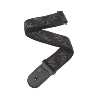 Daddario Woven Guitar Strap Black/Grey Tattoo