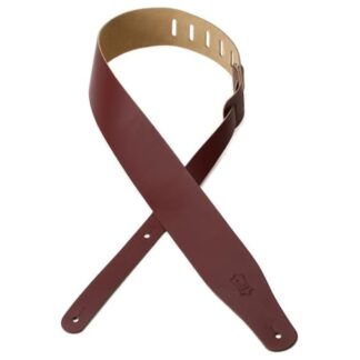 Levys 2.5" Leather Guitar Strap Burgundy
