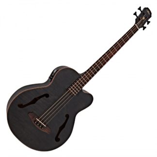 Aria FEB-F2M Medium Scale Bass Stained Black