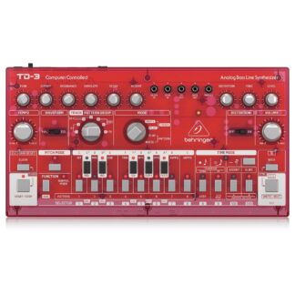 Behringer TD-3 Analog Bass Line Synthesizer Transparent Red