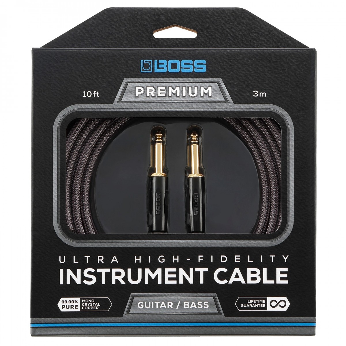 Boss BIC-P10 Premium Instrument Cable 10ft/3m