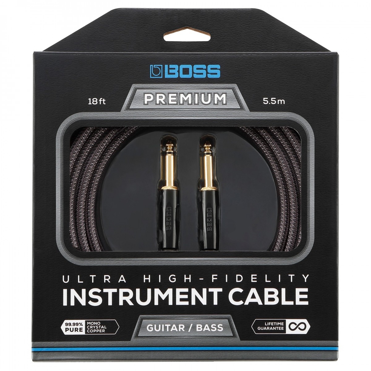 Boss BIC-P18 Premium Instrument Cable 18ft/5.5m
