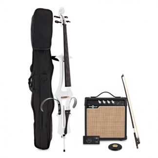 Electric Cello Amp Pack by Gear4music White