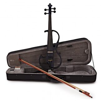 Electric Violin by Gear4music Navy Blue