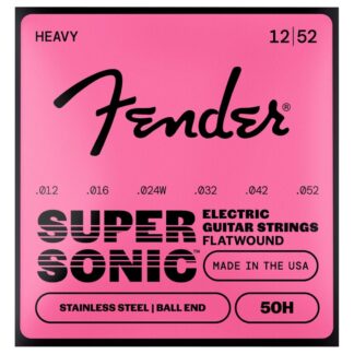 Fender SuperSonic 50H Guitar Strings Flatwound Stainless Steel Ball End Gauges .012-.052