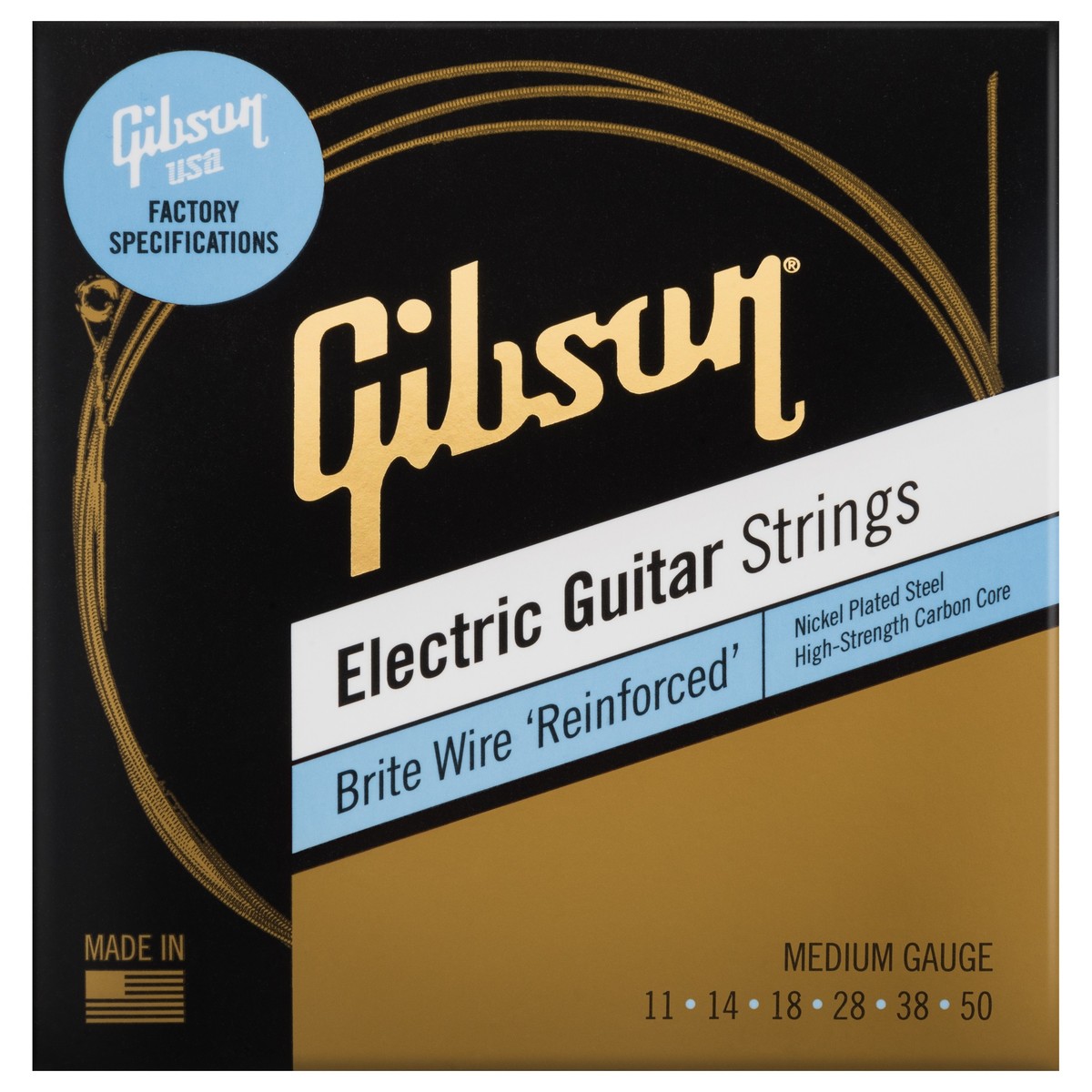 Gibson Brite Wire Reinforced Guitar Strings Ultra-Light 9-42