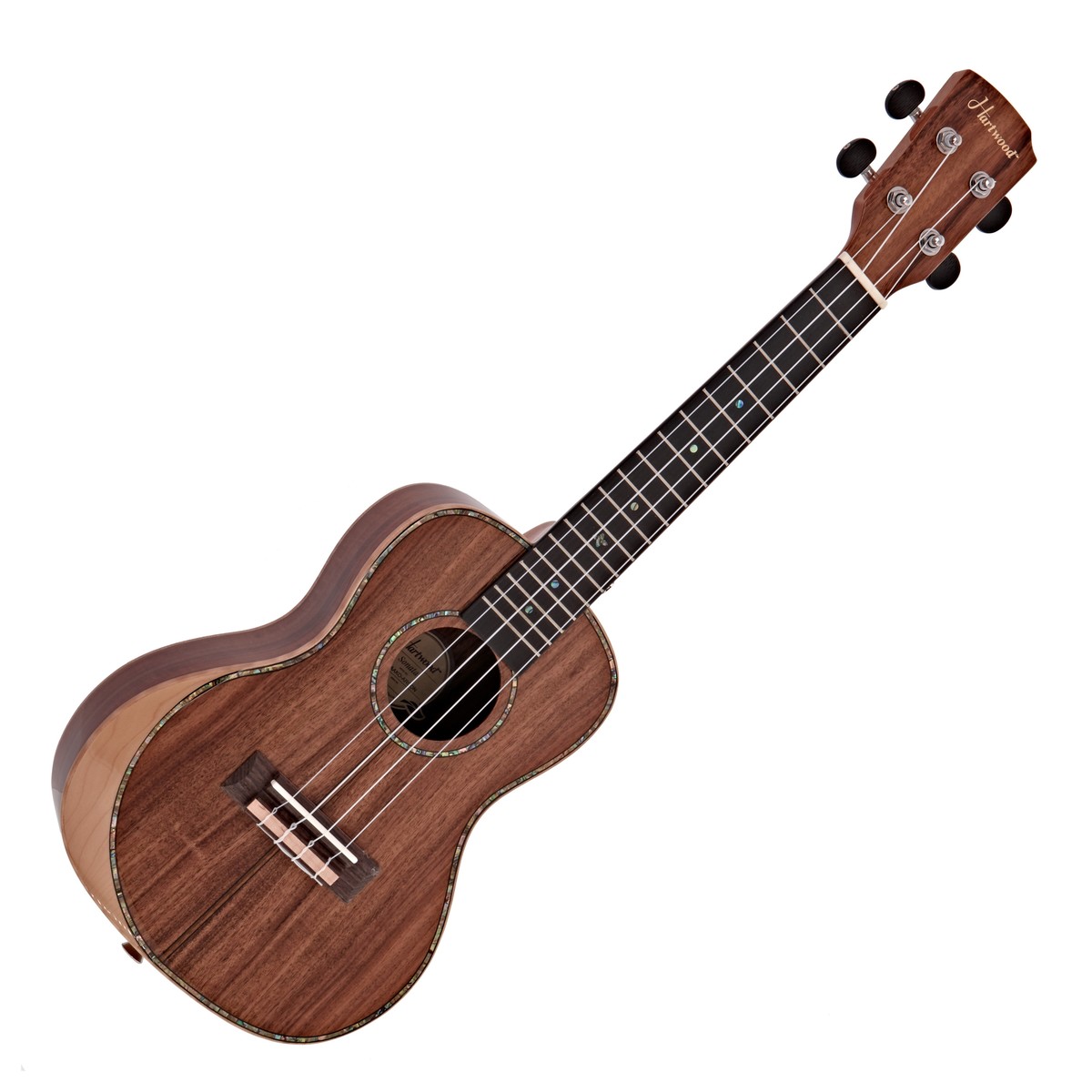 Hartwood Sonata Armrest Concert Ukulele AA Solid Koa